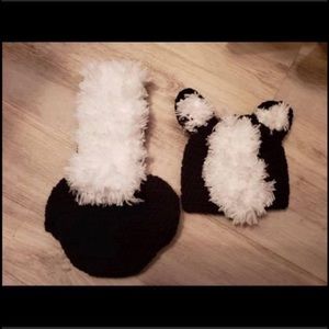 Handmade Skunk Costume 0-3 months